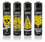 Clipper Feuerzeug Funny Pizza 4er Set