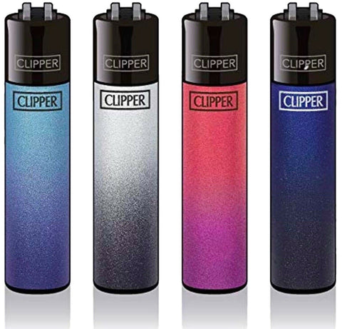 Clipper Feuerzeug Metallic Gradient 4er Set